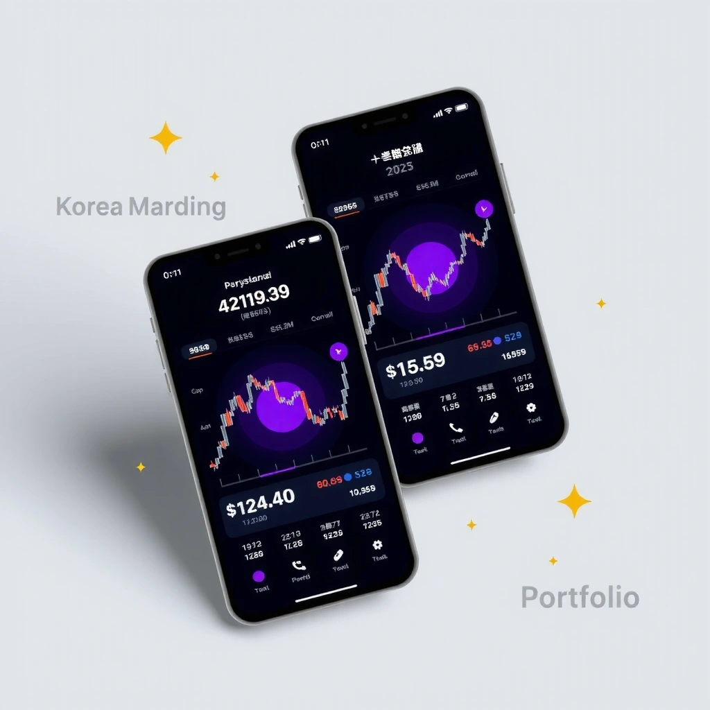 Mobile trading app screenshots