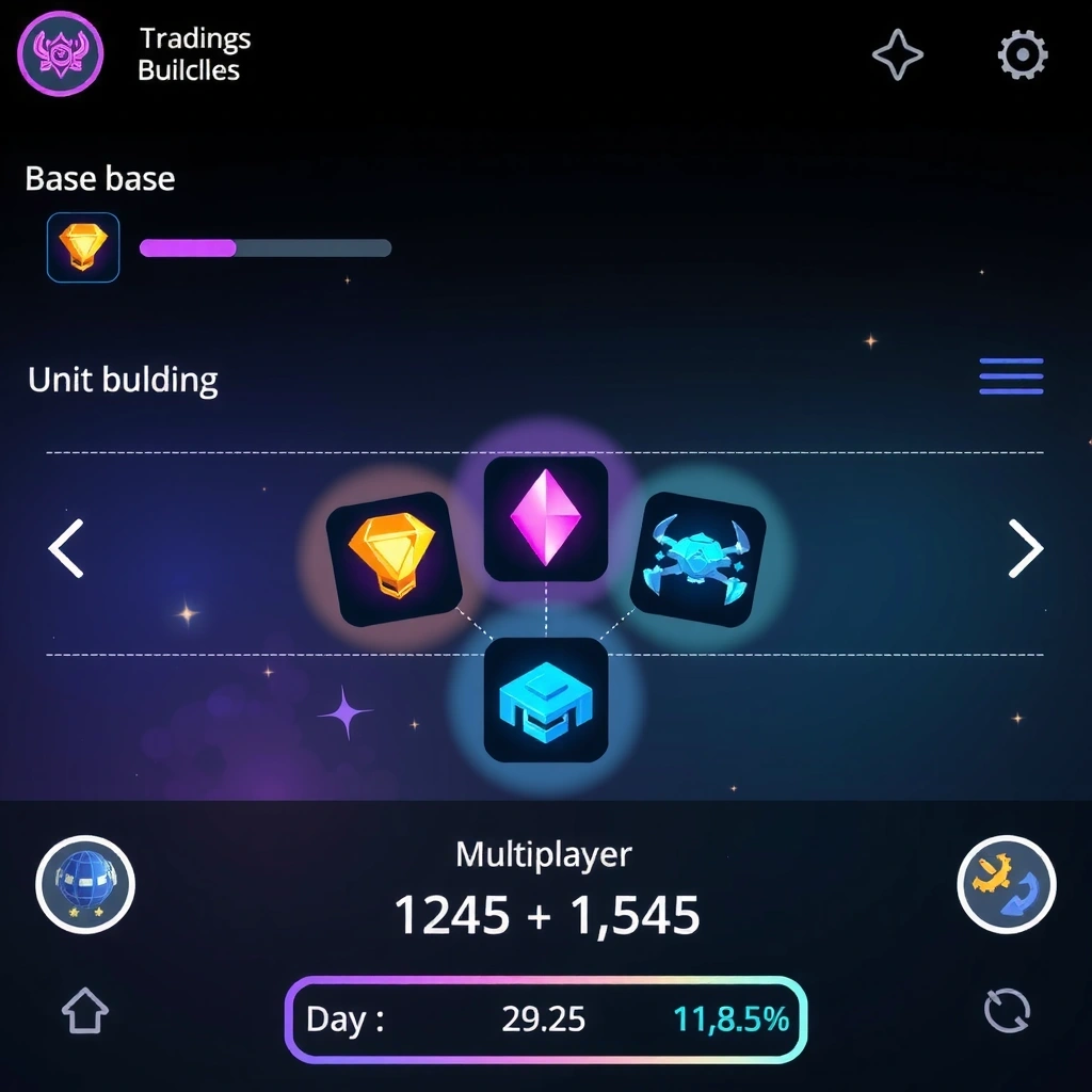 Strategy mobile game interface